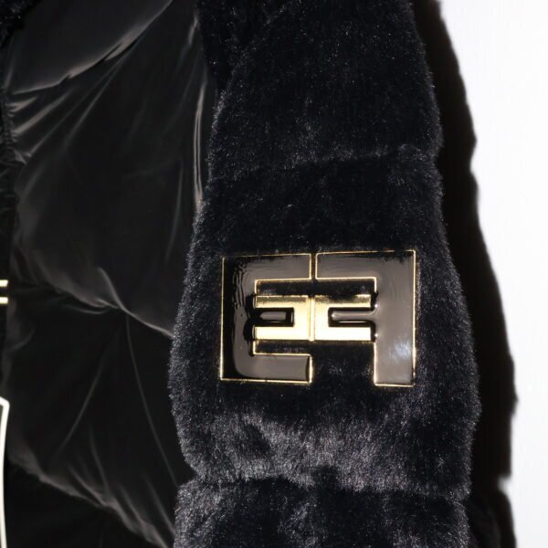 Elisabetta Franchi Black Down Jakna