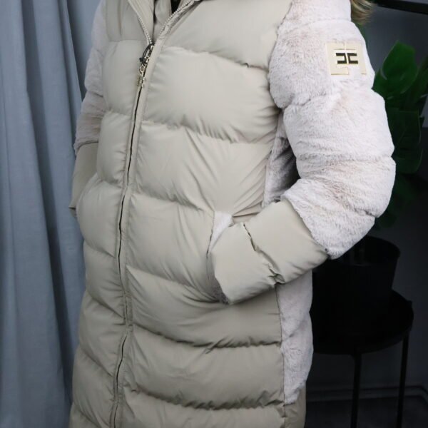 Elisabetta Franchi Beige Down Jakna