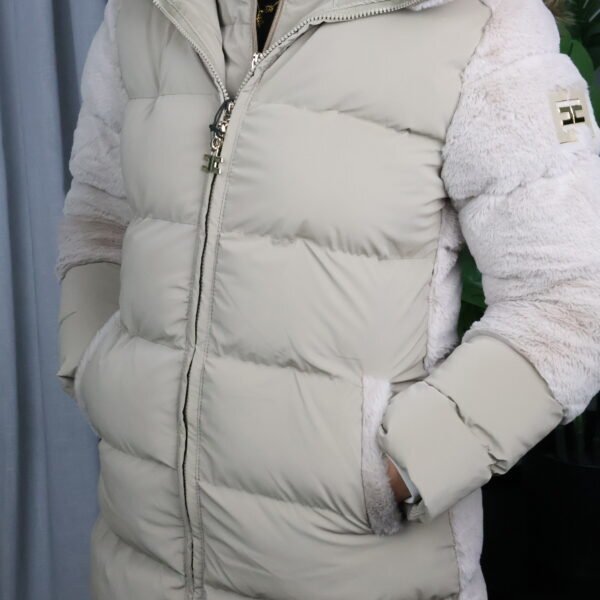 Elisabetta Franchi Beige Down Jakna