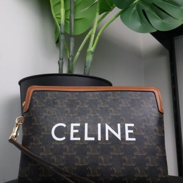 Celine Triomphe Clutch Triomphe Canvas