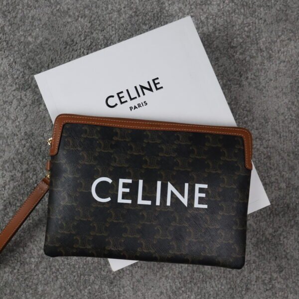 Celine Triomphe Clutch Triomphe Canvas