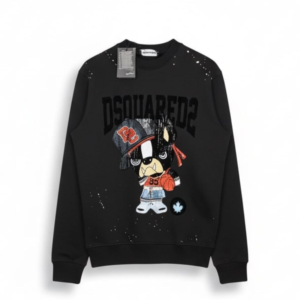 Dsquared2 Majica dugih rukava "Black"