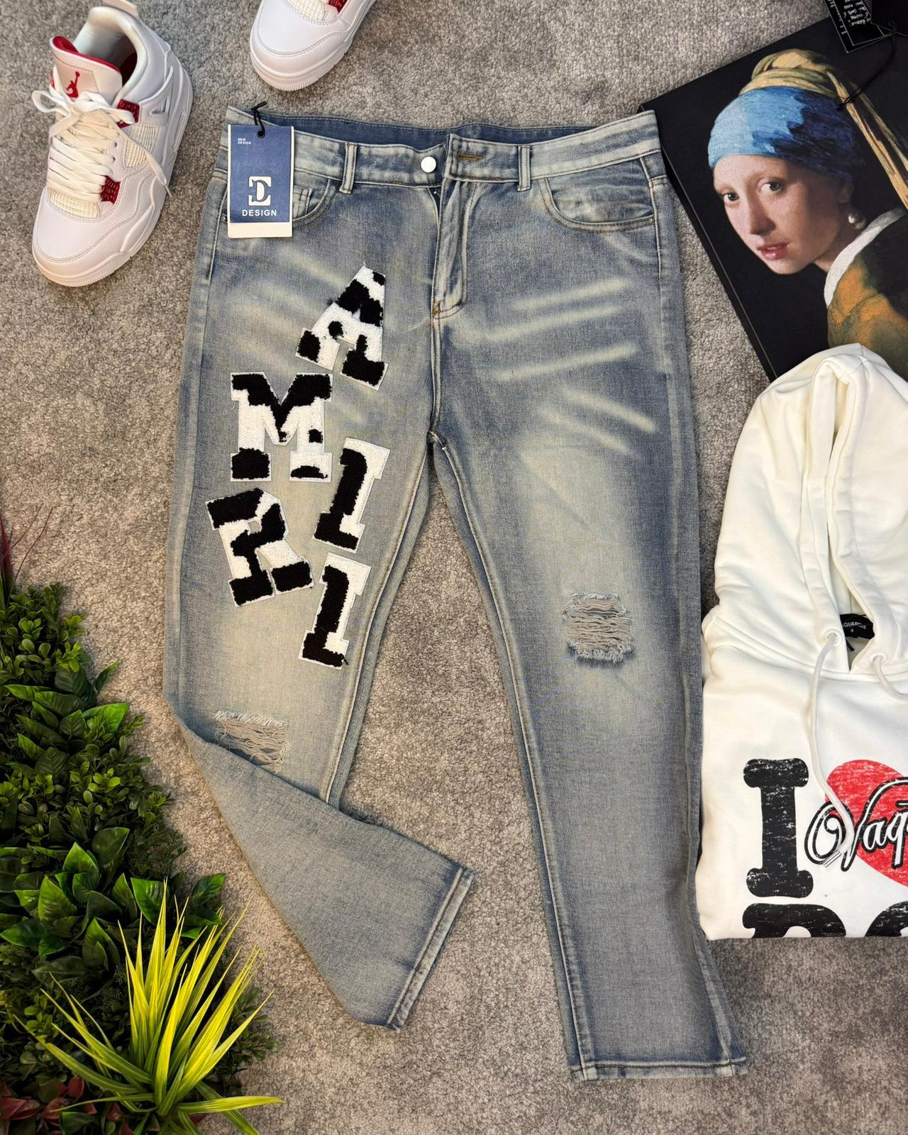 Amiri Denim Traperice - Slika 9