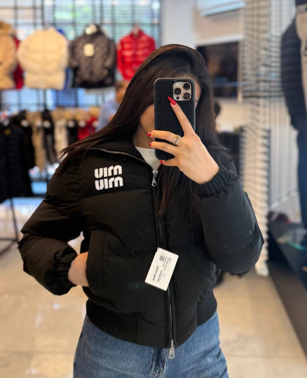 Miu Miu Black Down Jakna - Slika 2