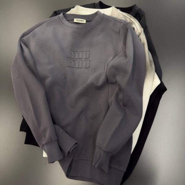 Miu Miu majica dugih rukava "Grey"