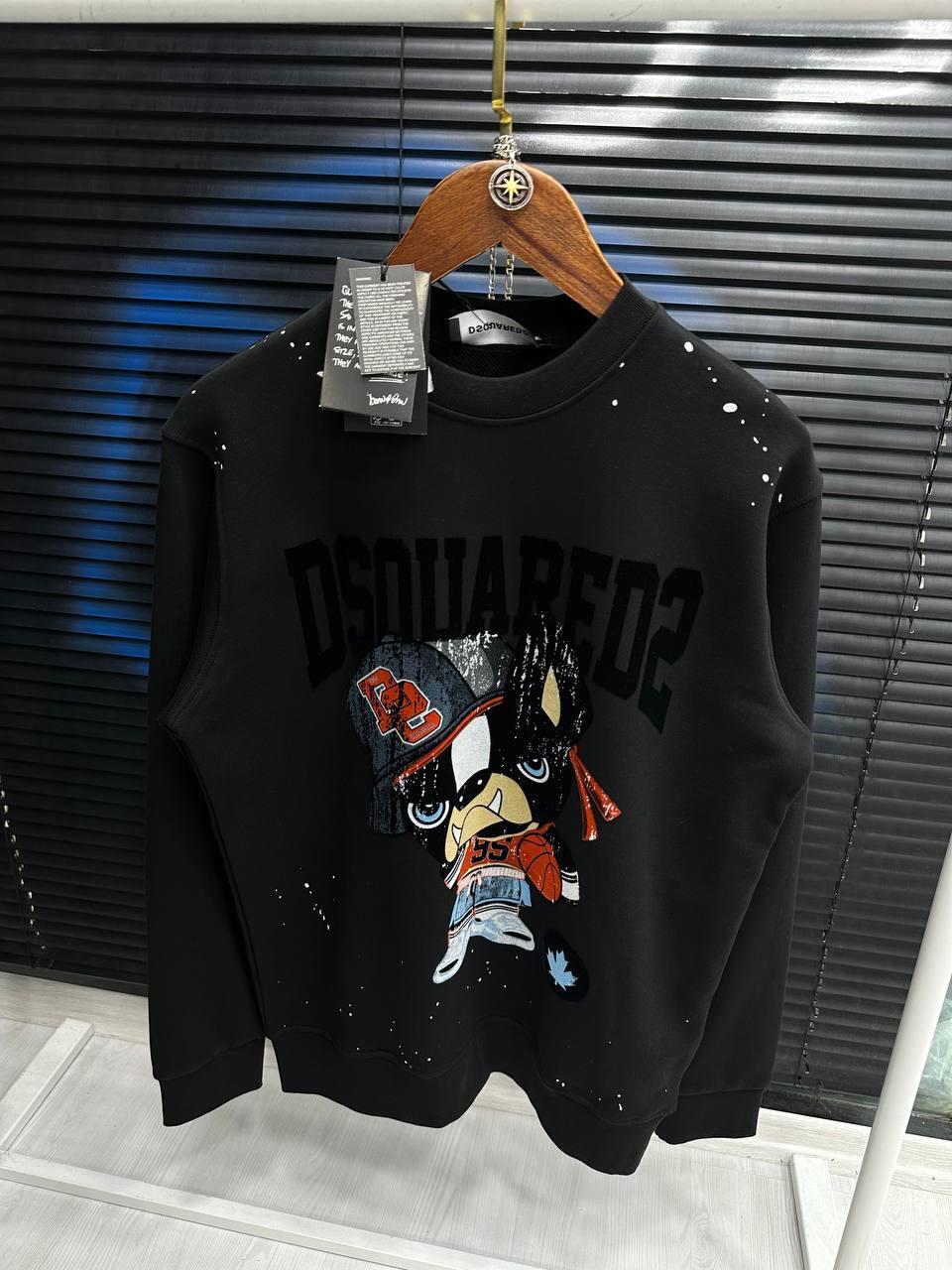 Dsquared2 Majica dugih rukava "Black" - Slika 2