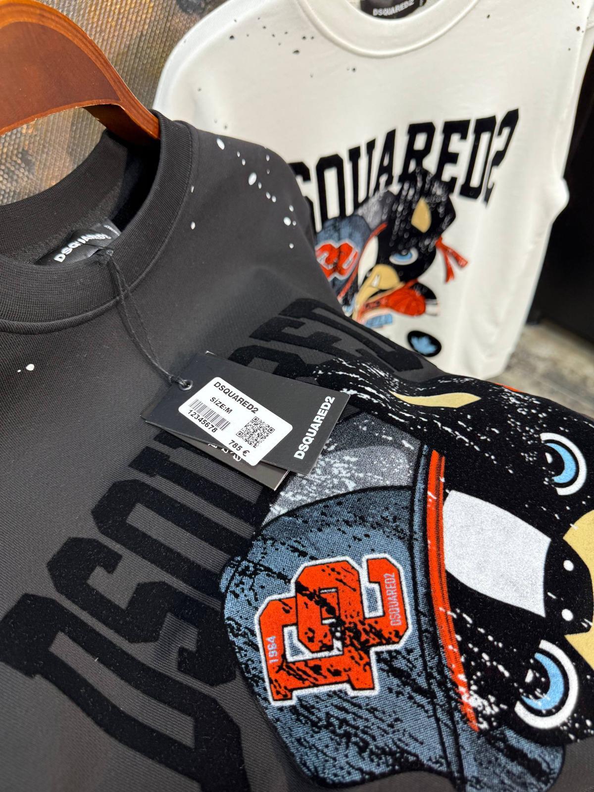 Dsquared2 Majica dugih rukava "Black" - Slika 6