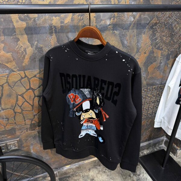 Dsquared2 Majica dugih rukava "Black"