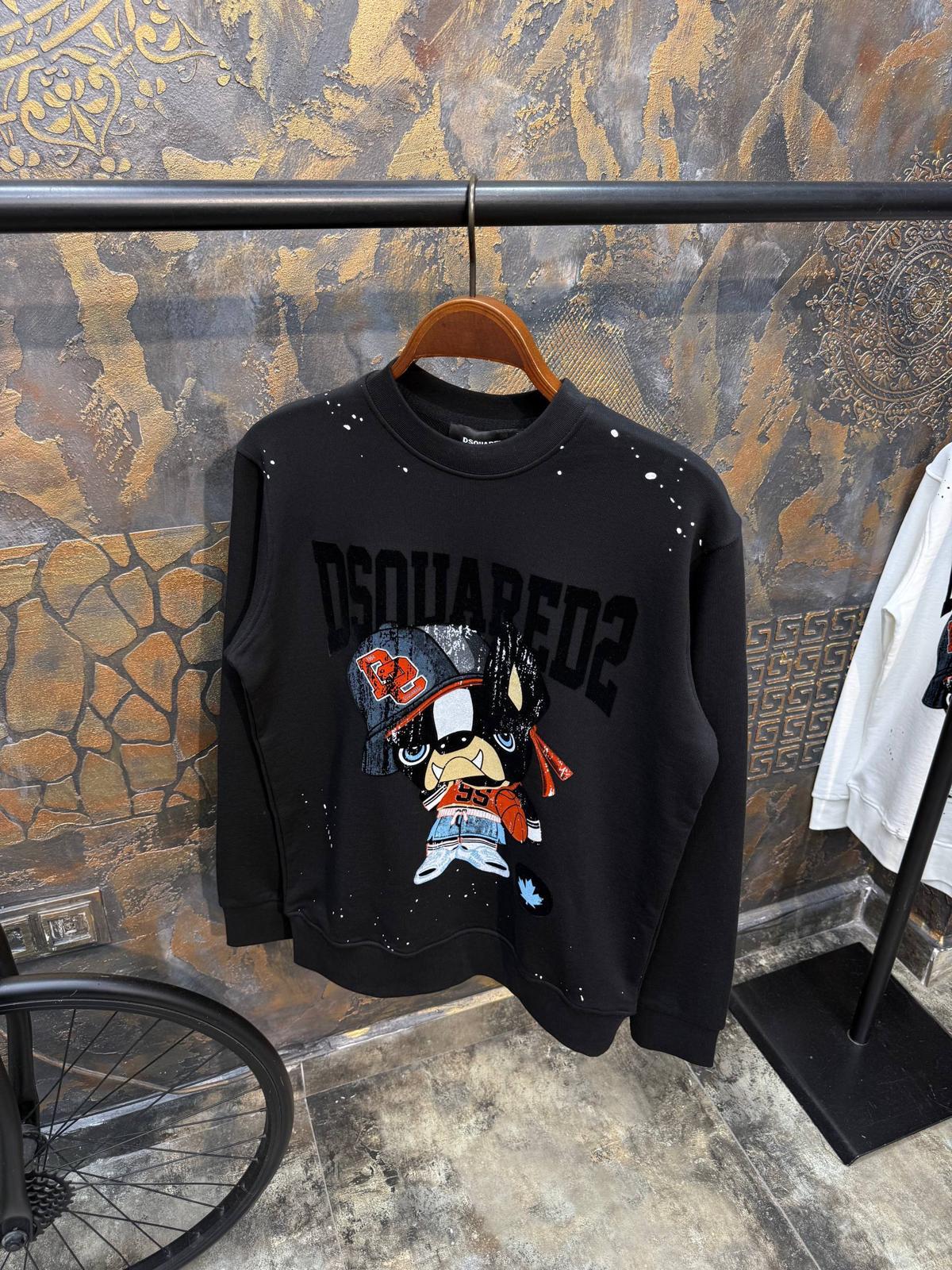 Dsquared2 Majica dugih rukava "Black" - Slika 3