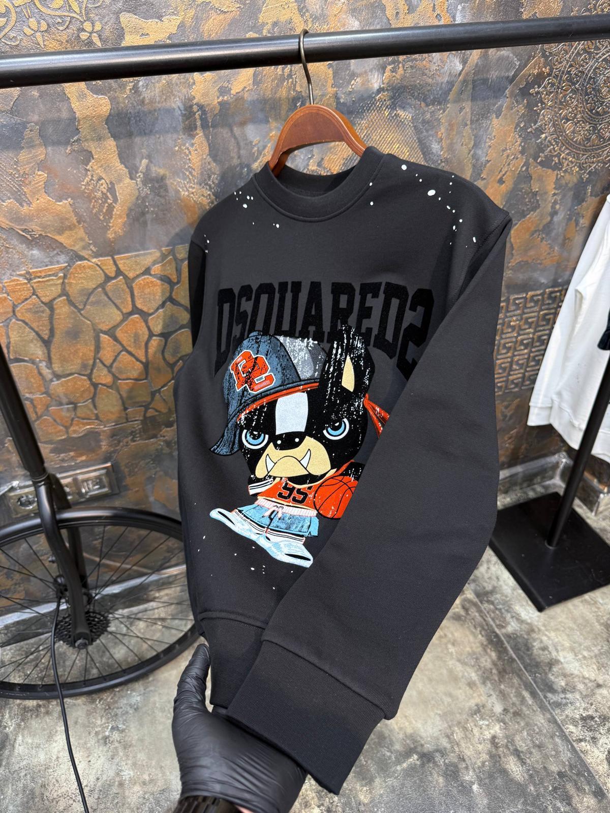 Dsquared2 Majica dugih rukava "Black" - Slika 4