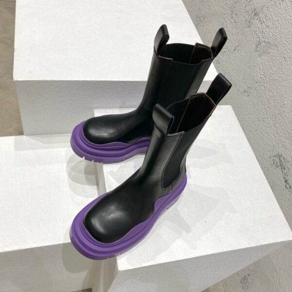 Bottega Veneta Tier Ankle boots Black/Purple