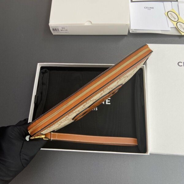 Celine Triomphe Clutch Beige