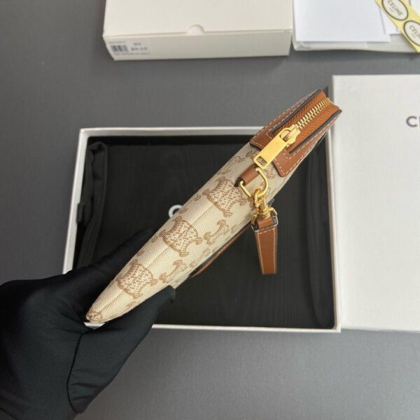 Celine Triomphe Clutch Beige