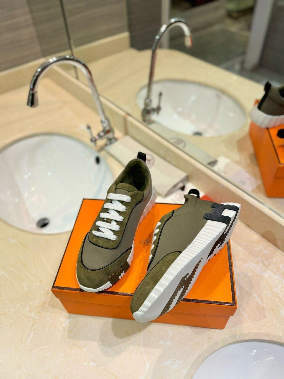 Hermes Bouncing tenisice Olive Green - Slika 13