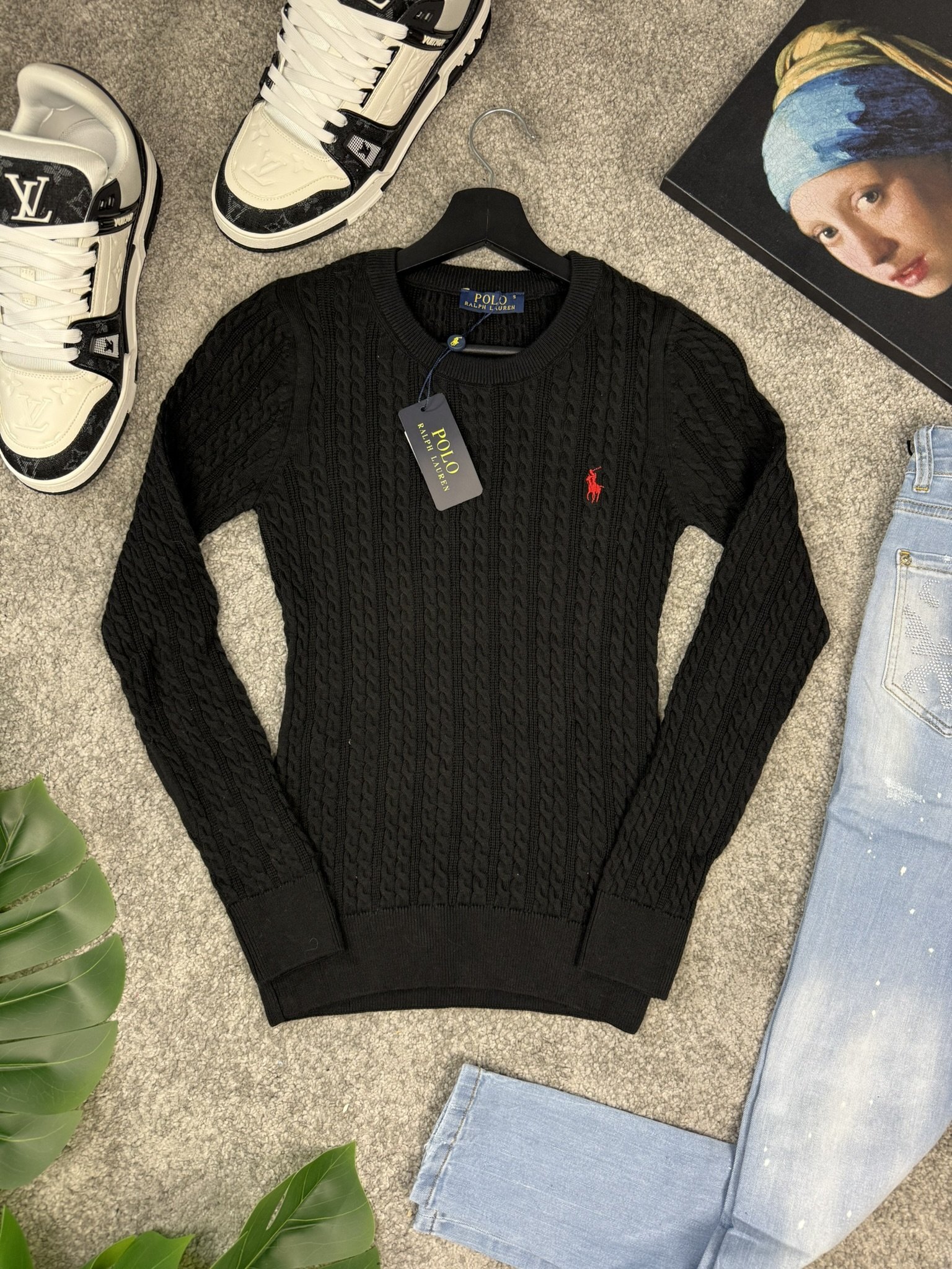 Polo Ralph Lauren Džemper Black / Crna