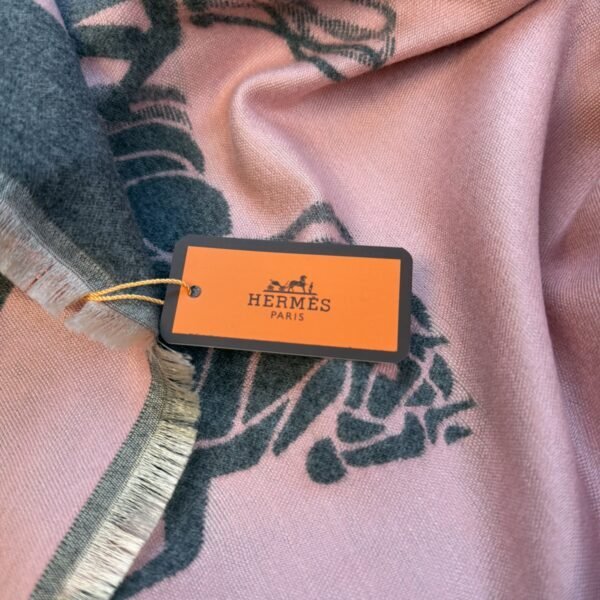 Hermes Šal Grey/Pink