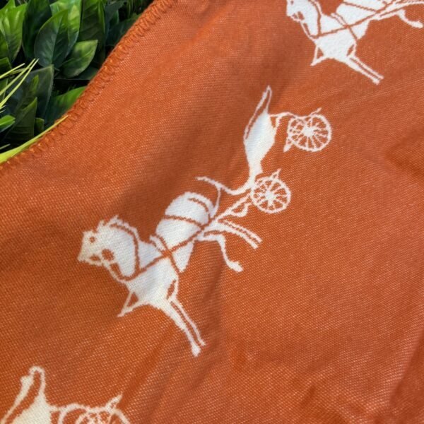 Hermes Šal Orange/White