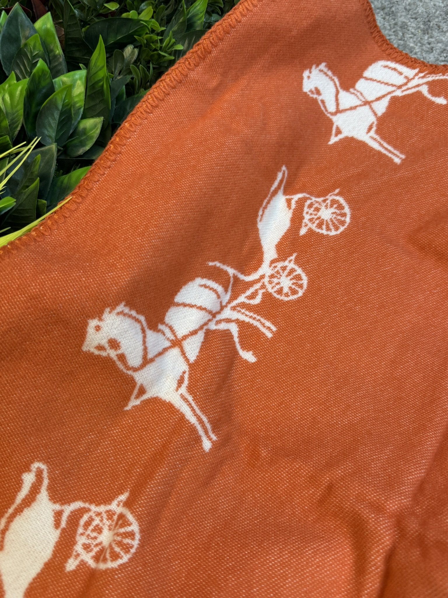 Hermes Šal Orange/White - Slika 3