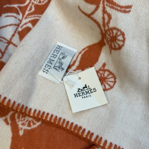 Hermes Šal Orange/White