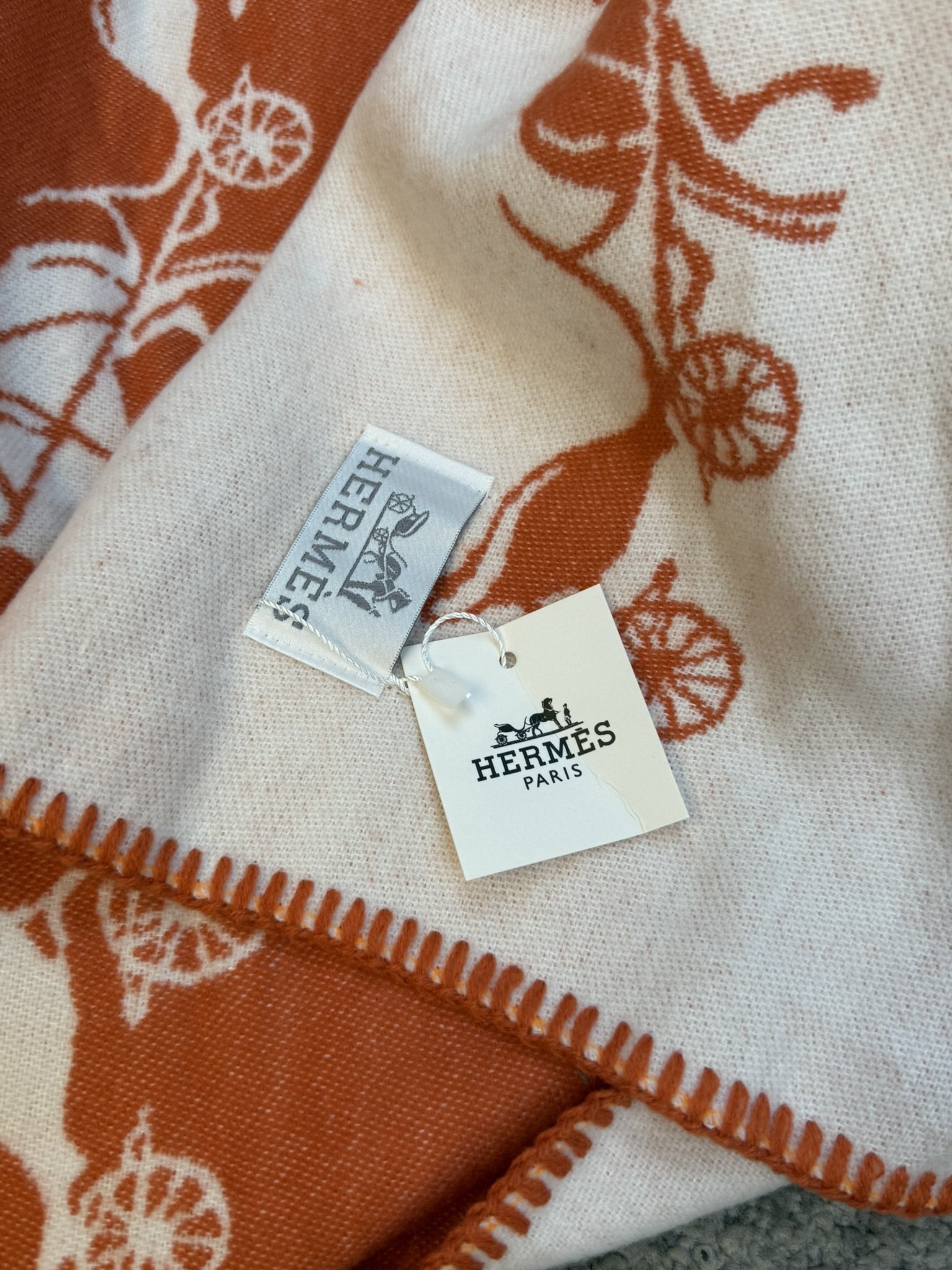 Hermes Šal Orange/White - Slika 5