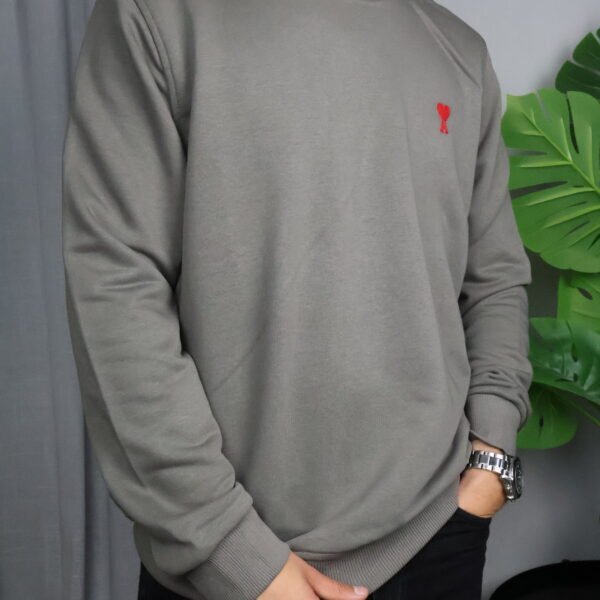 Ami Majica dugih rukava "Siva"