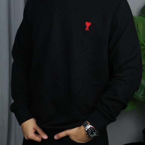 Ami Majica dugih rukava "Crna"