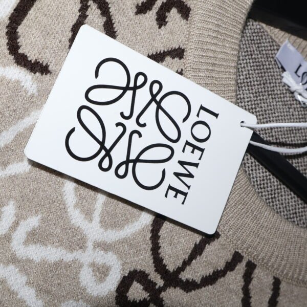 Loewe Džemper Brown Logo design