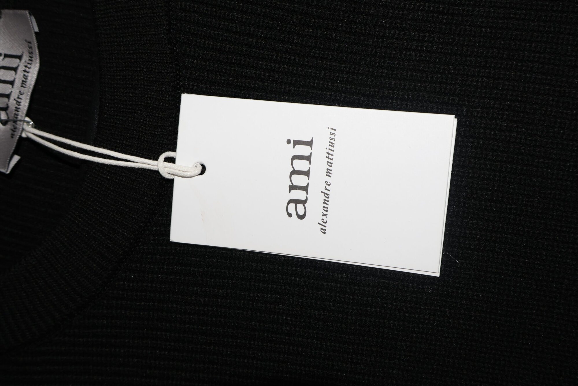 Ami Majica dugih rukava Black / Crna - Slika 3