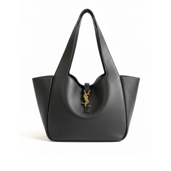 Yves Saint Laurent Black Shopper Tote Bag