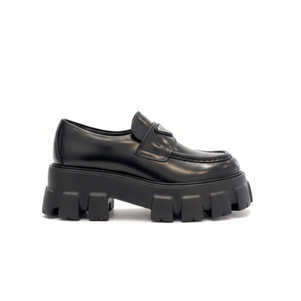Prada Monolith leather Loafers Black