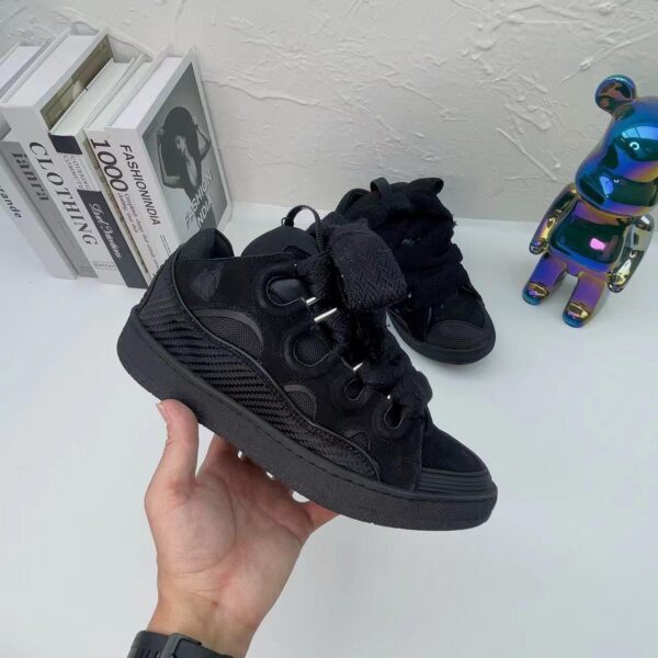 Lanvin Curb lace-up sneakers Black