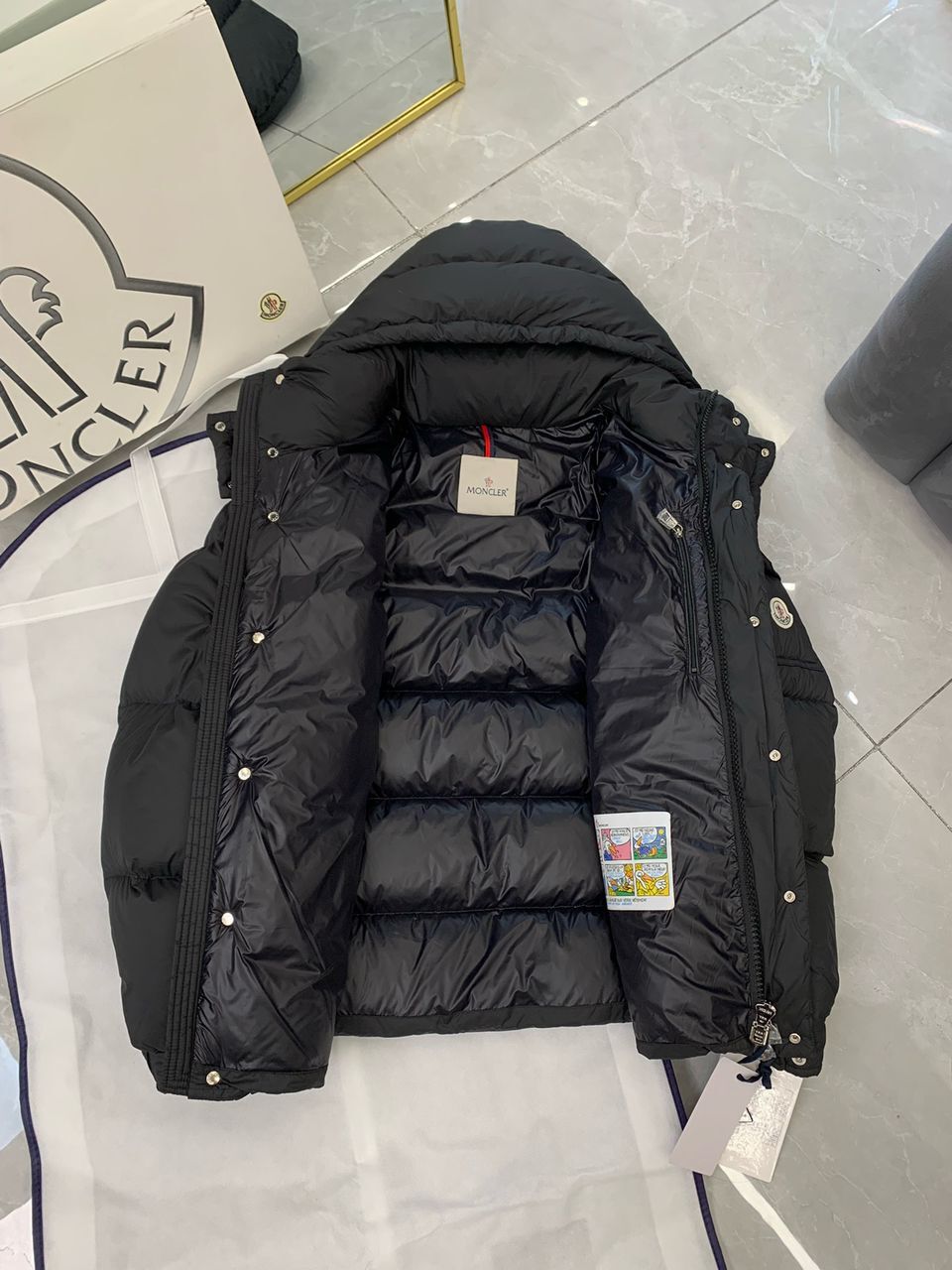 Moncler Down Jakna Black / Crna - Slika 5