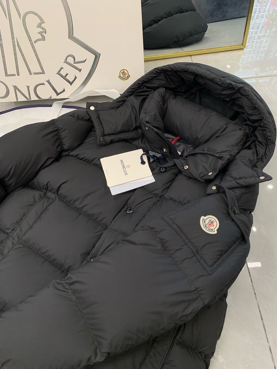 Moncler Down Jakna Black / Crna - Slika 7
