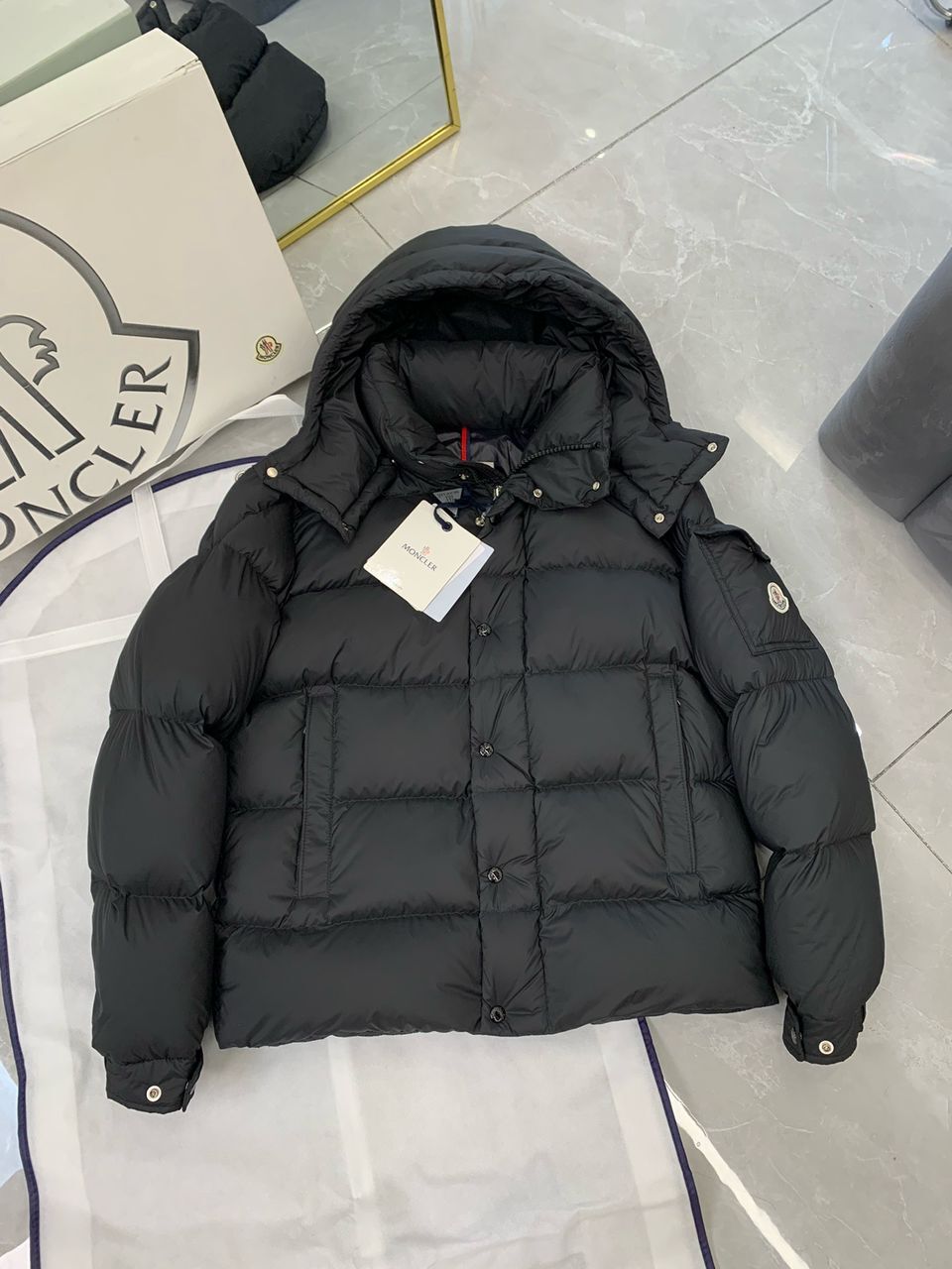 Moncler Down Jakna Black / Crna - Slika 9