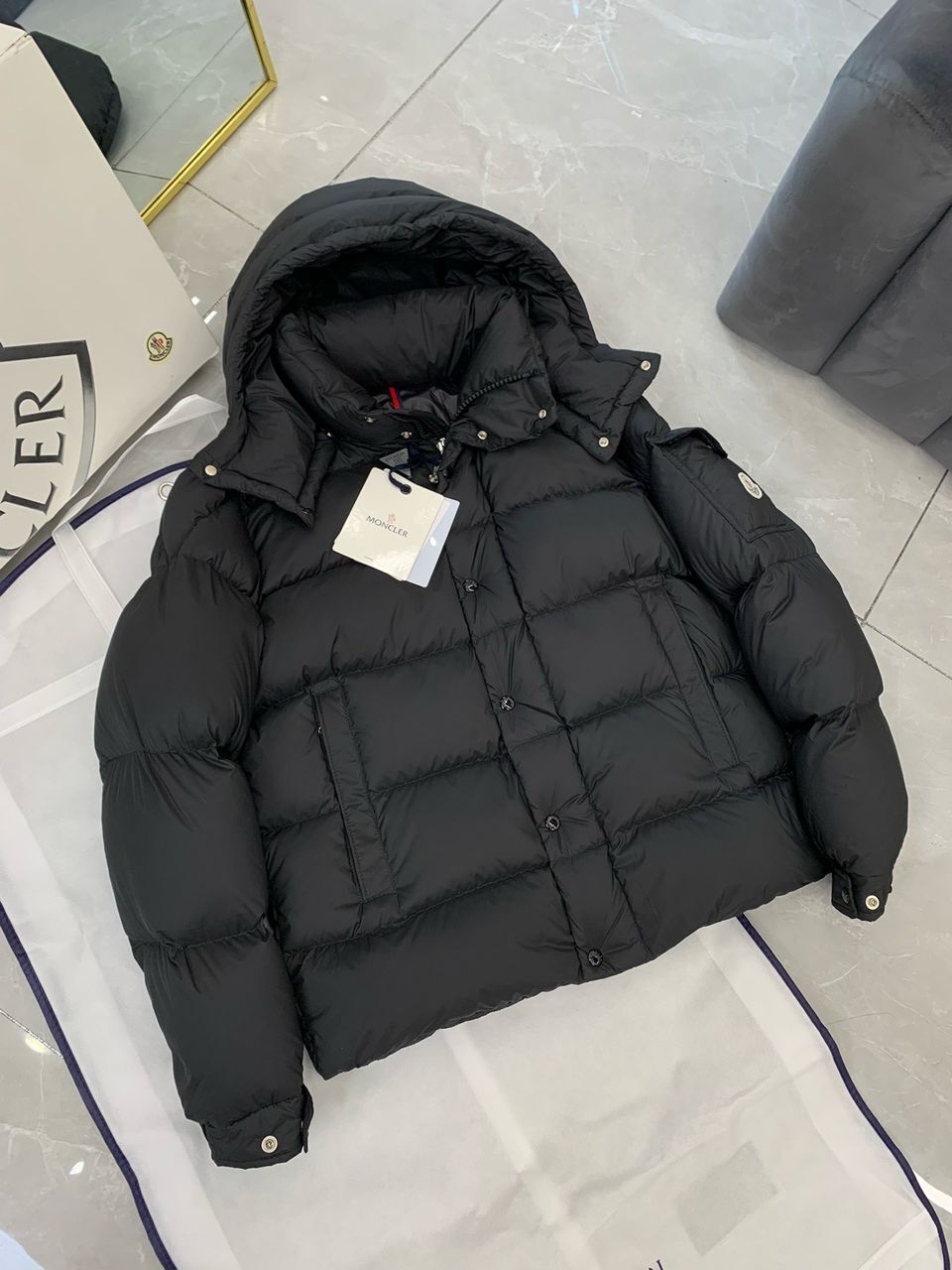 Moncler Down Jakna Black / Crna - Slika 10