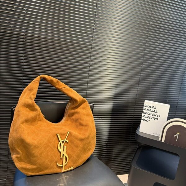 Yves Saint Laurent Hobo Shoulder Bag Suede