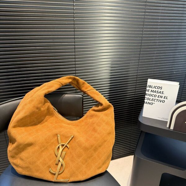 Yves Saint Laurent Hobo Shoulder Bag Suede