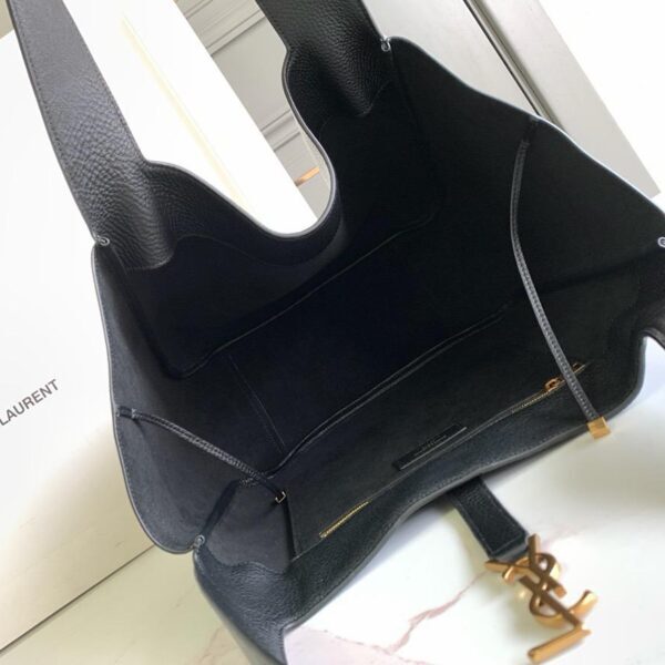 Yves Saint Laurent Black Shopper Tote Bag