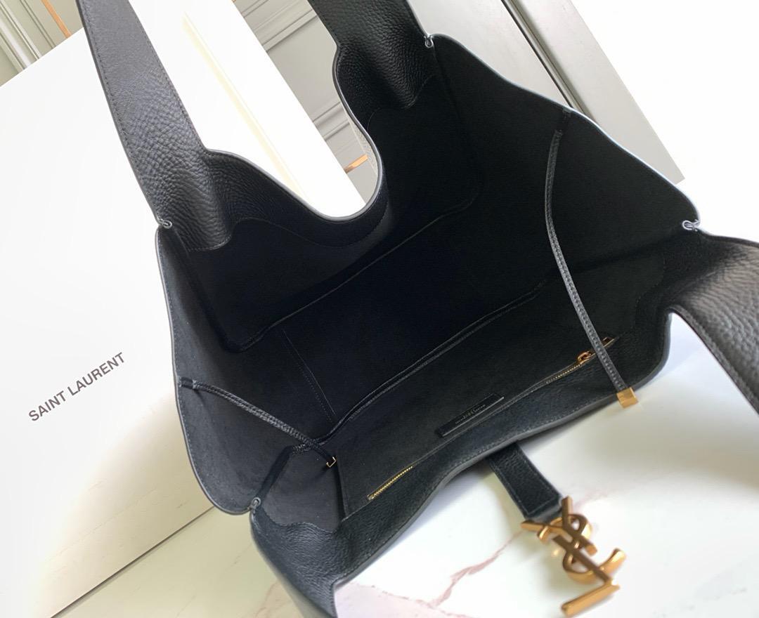 Yves Saint Laurent Black Shopper Tote Bag - Slika 2