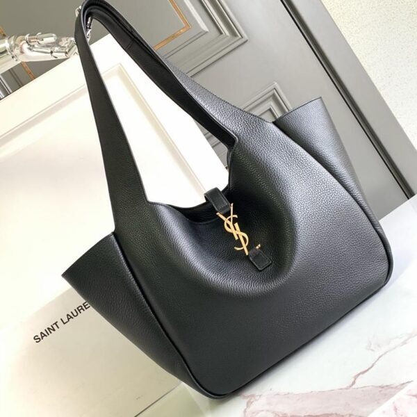 Yves Saint Laurent Black Shopper Tote Bag