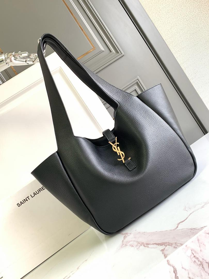 Yves Saint Laurent Black Shopper Tote Bag - Slika 7