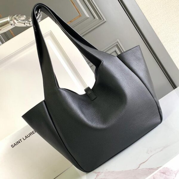 Yves Saint Laurent Black Shopper Tote Bag