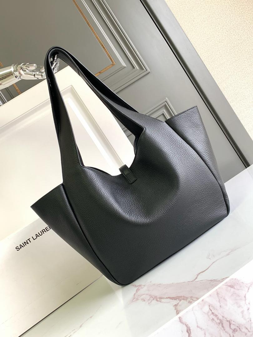 Yves Saint Laurent Black Shopper Tote Bag - Slika 8