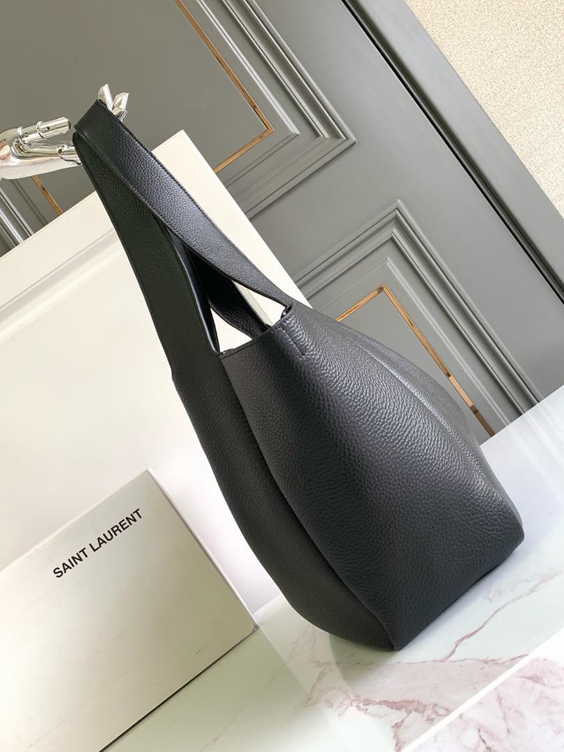 Yves Saint Laurent Black Shopper Tote Bag - Slika 10