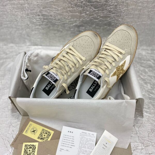 Golden Goose White / Gold / Black Glitter