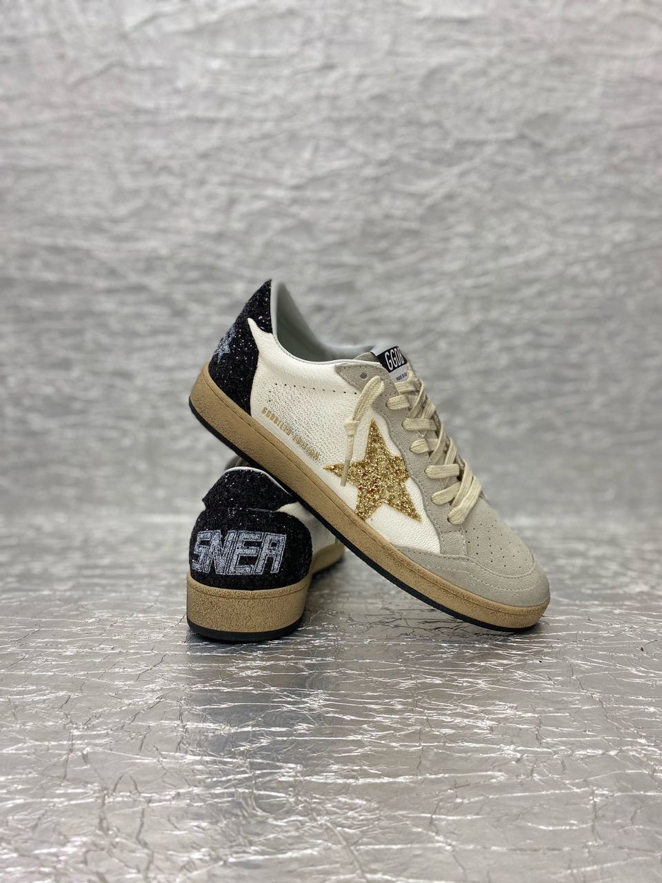 Golden Goose White / Gold / Black Glitter - Slika 10