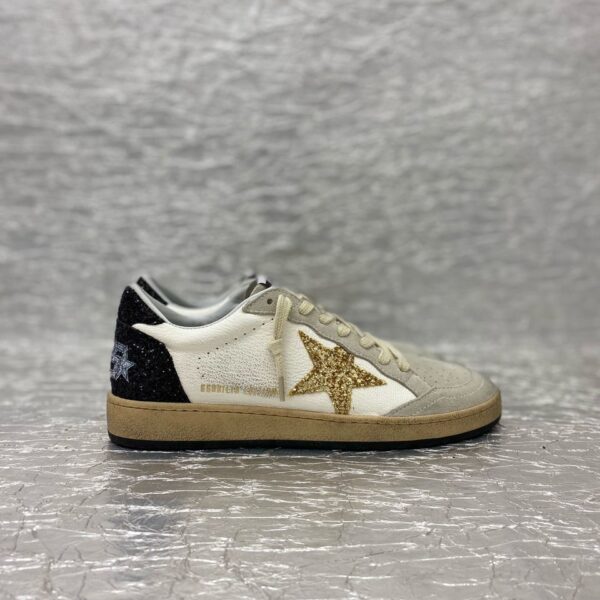 Golden Goose White / Gold / Black Glitter