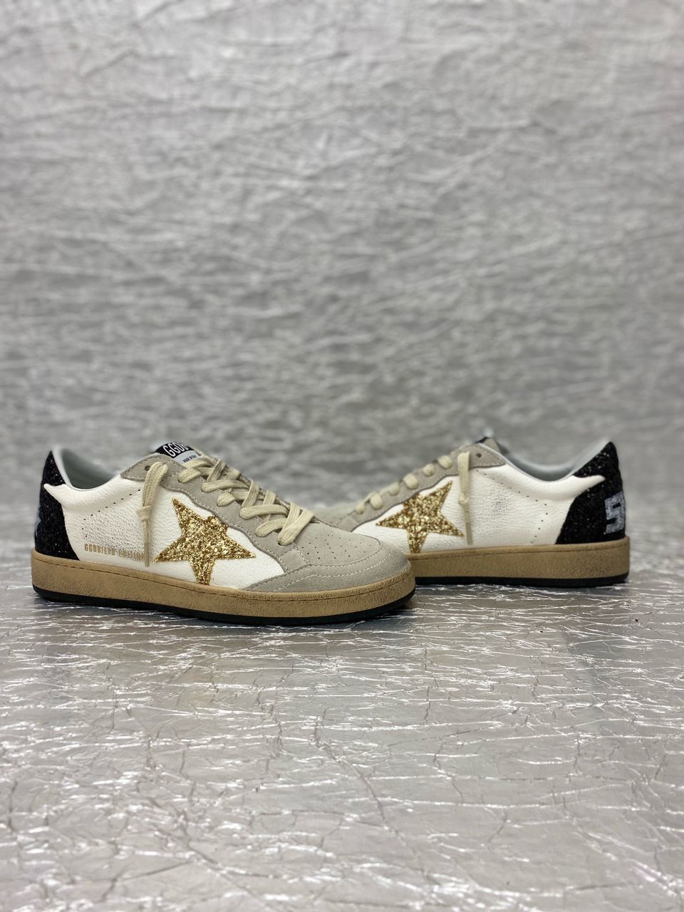 Golden Goose White / Gold / Black Glitter - Slika 5