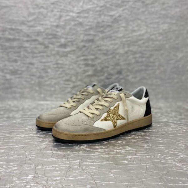 Golden Goose White / Gold / Black Glitter