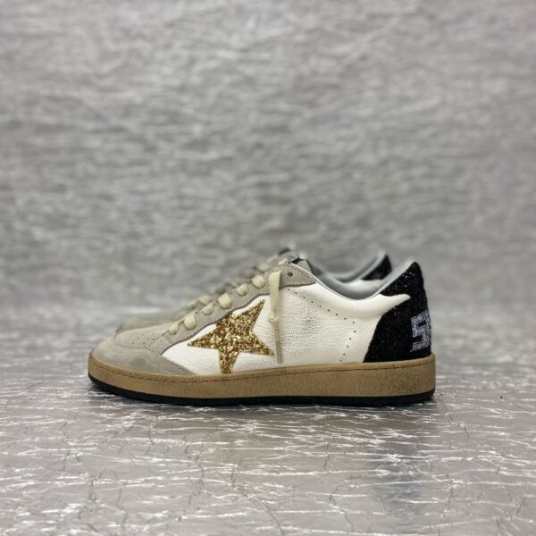 Golden Goose White / Gold / Black Glitter